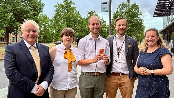 County Councillors (Lib Dem) with Tiger Pass