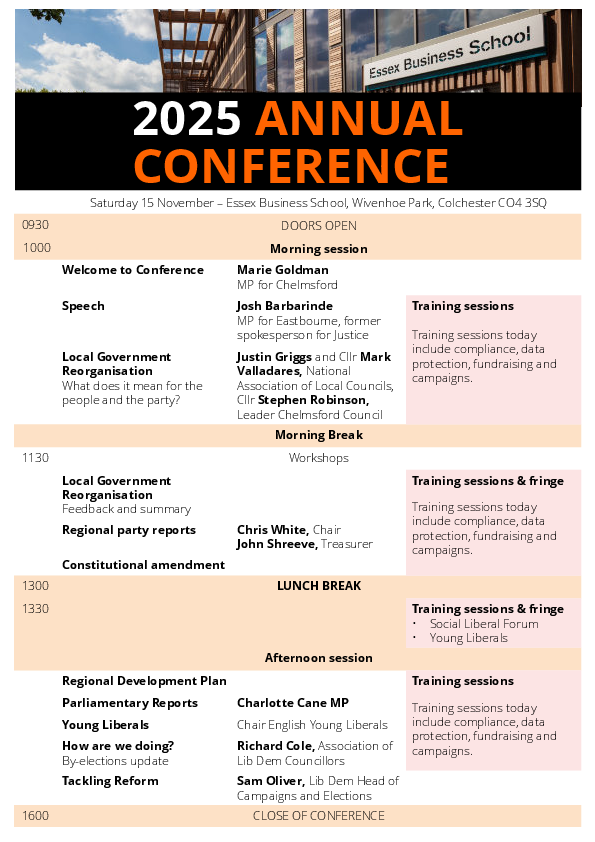 2025 regional conference programme (PDF)